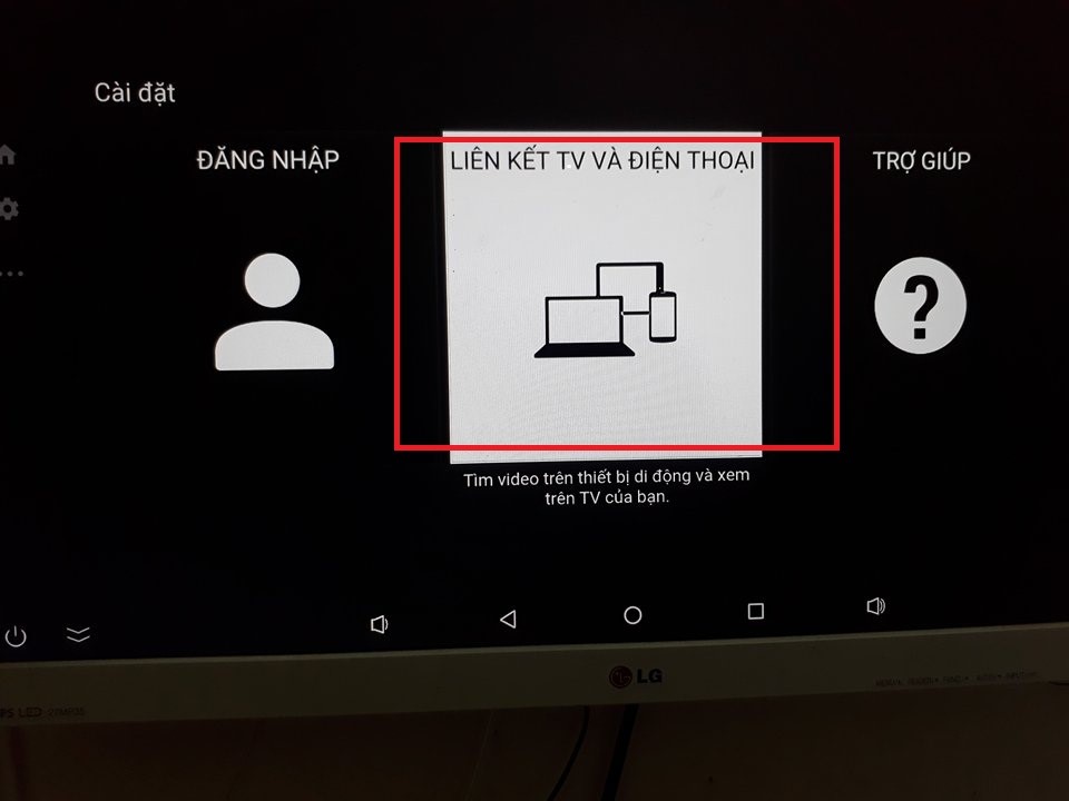 Kết nối Youtube trên điện thoại lên Tivi Box