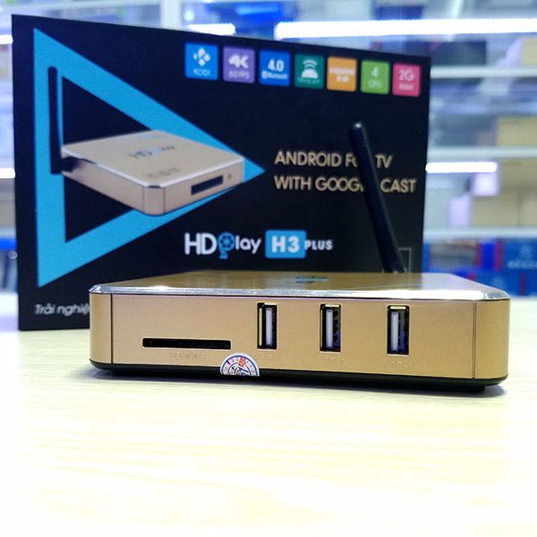tivi box hdplay h3 plus - Hàng Chính Vinabox, Ram 2GB, Bluetooth 4.0